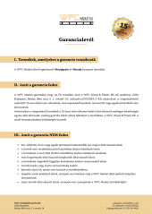 15 év garancialevél